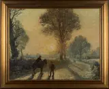 David Birch, Frosty Morning, December, oil on board