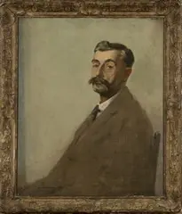 Gilbert Hall, Portrait of a Gentleman seated in a Chair, 1923, oil on canvas