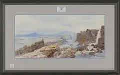 Tristam James Ellis, Iceland, 1900, watercolour over pencil traces