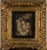 George Henry Harlow, Three Ladies with a Miniature, oil on copper panel