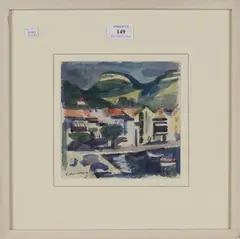 Italian Landscape by Michael Canney, watercolour, sold Nov 2016