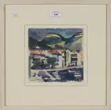 Michael Canney, Italian Landscape, watercolour