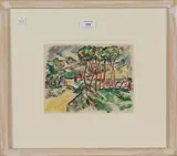 Michael Canney, Italian Landscape, watercolour