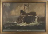 William Hyams, Bringing your Coal to Shoreham, early/mid-20th Century oil on board