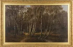 William Pitt, The Parth through the Wood, Burnham Wood, 1880, oil on canvas