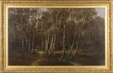 William Pitt, The Parth through the Wood, Burnham Wood, 1880, oil on canvas
