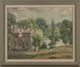 Norman Janes, The Vale Pond, Hampstead, oil on canvas