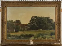 Robert B. Farren, Farm Scene, 1878, oil on canvas