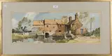 Edward Wesson, A View of a Mill at Corfe Mullen, watercolour