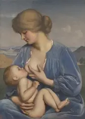 Neville Bulwer-Lytton, 3rd Earl of Lytton, Motherhood, oil on board