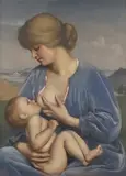 Motherhood by Neville Bulwer-Lytton, 3rd Earl of Lytton, oil on board, sold Sep 2016