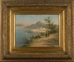 William Raymond Dommersen, Iviza, Italy, oil on canvas