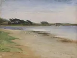 Robert Murdoch Wright, Near Poole, 1898, oil on board