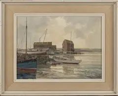 Cavendish Morton, Woodbridge Tide Mill, 1956, oil on board