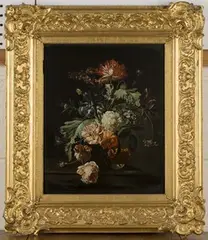Frederick Victor Bailey, Still Life Study of Flowers, oil on panel