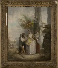George Henry Andrews, The Fortune Teller, oil on canvas