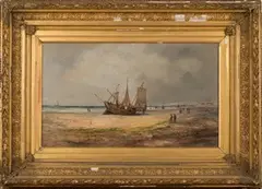 John James Wilson, Near Whitstable, oil on canvas