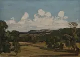 Claude Muncaster, View from the Farm in Sutton