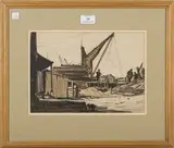 Claude Muncaster, Three Figures in a Dockyard