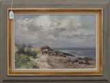 William Bradley Lamond, Horse and Cart on a Beach
