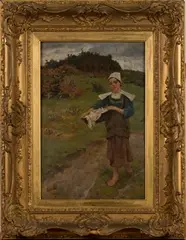 William Breakspeare, La Fille de la Maison, 1882, oil on canvas