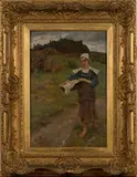 William Breakspeare, La Fille de la Maison, 1882, oil on canvas