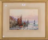 Frederick William Scarborough, Early Morning, Pittenweem, Fifeshire, watercolour with touches of gouache