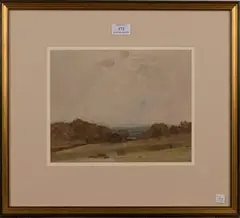 Landscape Study by Alfred W. Rich, watercolour, sold Jun 2016