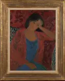 Nancy Delouis, Un Moment de Doute, oil on canvas