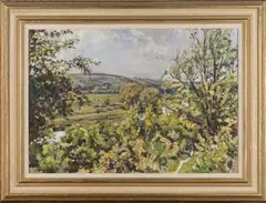 Peter Iden, Arun Valley from Burpham, oil on canvas