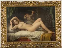 Frederico Oliva, Venus and Cupid, oil on canvas