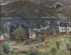 William George Gillies, Beag Buck, Loch Duich, oil on canvas