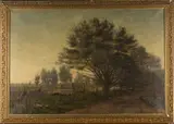 Catherine Maude Nichols, View along a Riverside Path, oil on canvas