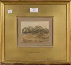 Peter De Wint, Landscape Study, 1824, watercolour
