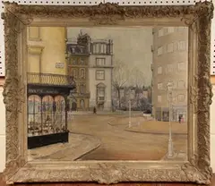 Robert Atwood Beaver, View of Motcomb Street, oil on canvas