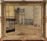 Robert Atwood Beaver, View of Motcomb Street, oil on canvas
