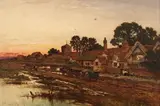 Benjamin Williams Leader, The Village Inn, 1889, oil on canvas