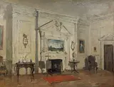 Adrian Hill, Interior at Midhurst, 1949, oil on canvas