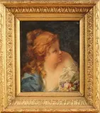 Charles Halkerston, Pomona, Goddess of Flowers, oil on panel