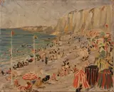 Greville Wood Irwin Harry, St Valery-en-Caux, Plage Normandie, oil on canvas