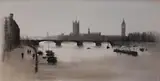 Anthony Robert Klitz, View of Westminster from the Thames