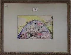 Mary Wykeham, Composition, watercolour and ink