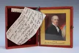François Theodore Rochard, The Rev'd George Burrard Bt.' (Miniature Portrait), 1822, watercolour