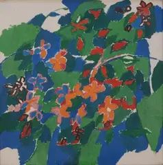 Philip Sutton, Flowers, Fiji, 1964, oil on canvas