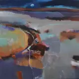 Andy Waite, Chalk Path Mist Rising, 2009, oil on canvas