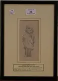 Eileen Soper, My New Coat, pencil drawing