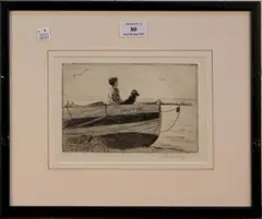 The Sailor by Eileen Soper, monochrome etching, sold Sep 2015
