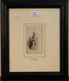 Eileen Soper, La Petite Modèle, monochrome etching