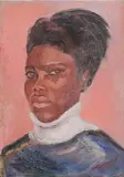 Noël Coward, Portrait of a Young Woman, oil on canvas-board