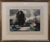 Rowland Suddaby, View of a Village Road